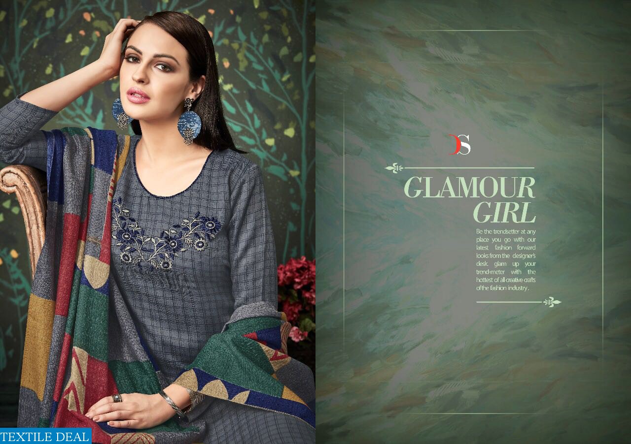 Fusion vol-2 Wholesale Winter pashmina Dress material